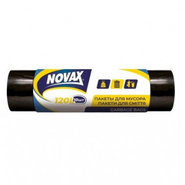 Пакет для сміття 120 л 10 штук Novax